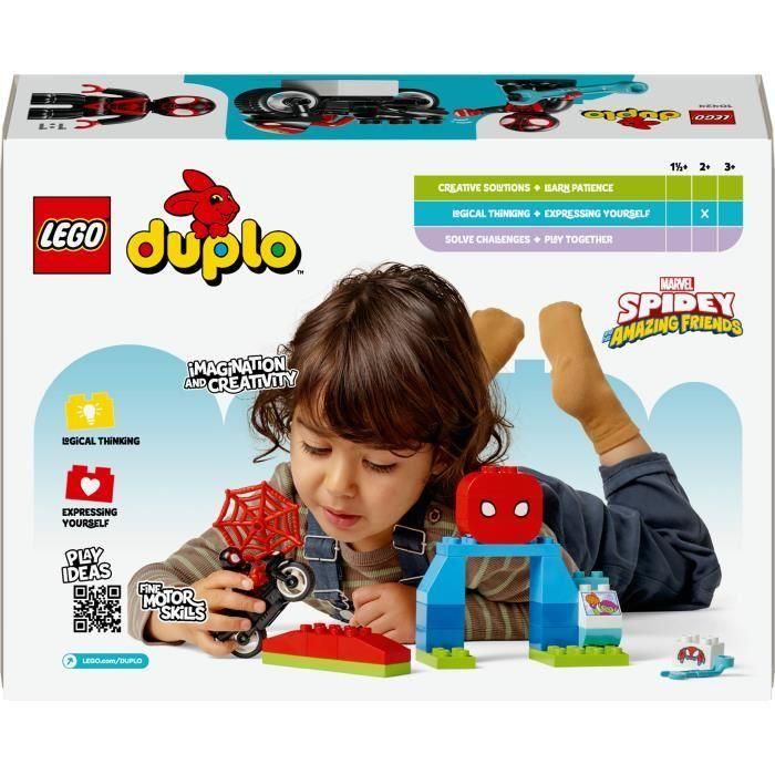 LEGO DUPLO Marvel 10424 La Aventura en Moto de Spin - Juguete de Spidey y sus Amigos 5