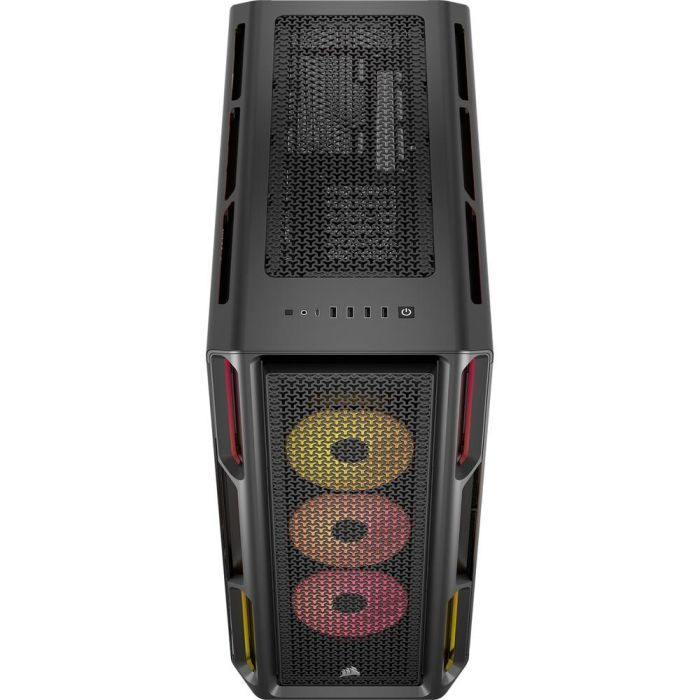 Corsair CC-9011298-WW iCUE 5000T LX Caja ATX Semitorre Gaming RGB Cristal Negro con 3 Ventiladores 2
