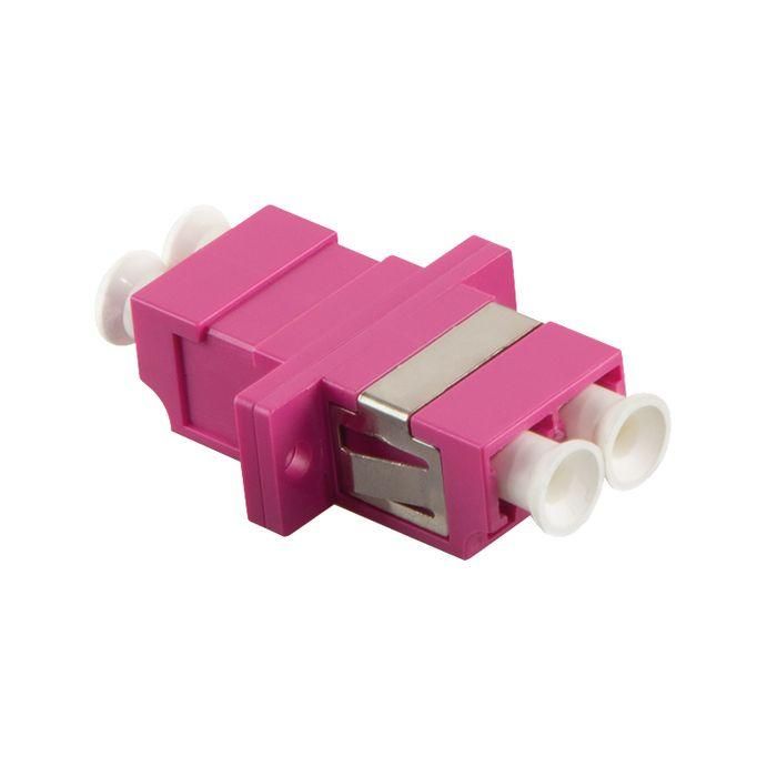 LOGON PROFESSIONAL FIBER COUPLER DUPLEX LC/LC - VIOLETT/OM4 - 12PCS/PACK + SCREWS 1 LOGON PROFESSIONAL FIBER COUPLER DUPLEX LC/LC - VIOLETT/OM4 - 12PCS/PACK + SCREWS 1