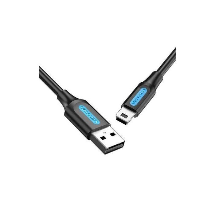 Vention COMBI Cable USB 2.0 Macho A a Mini-B, 480 Mbps, 3m, 10W, Negro Vention COMBI Cable USB 2.0 Macho A a Mini-B, 480 Mbps, 3m, 10W, Negro