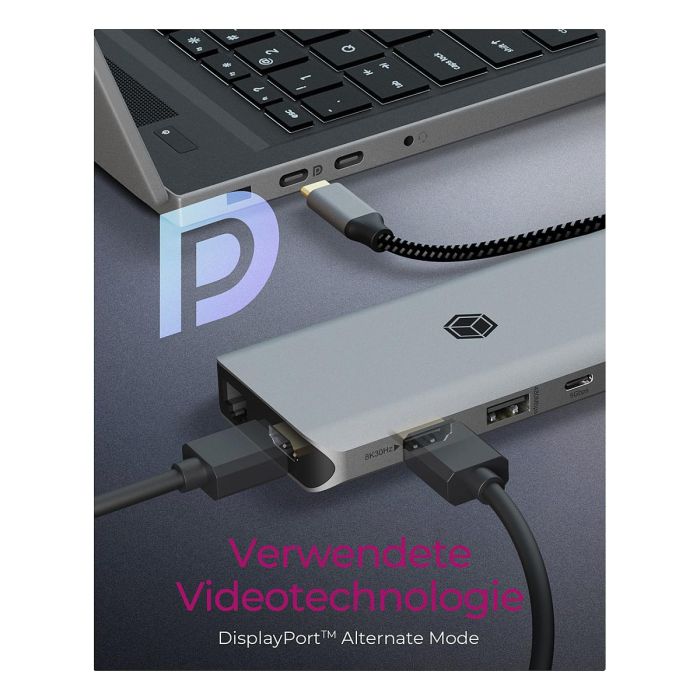 ICY BOX IB-DK4061-CPD USB-C Docking Station con Carga PD de 100W y Múltiples Puertos 4 ICY BOX IB-DK4061-CPD USB-C Docking Station con Carga PD de 100W y Múltiples Puertos 4