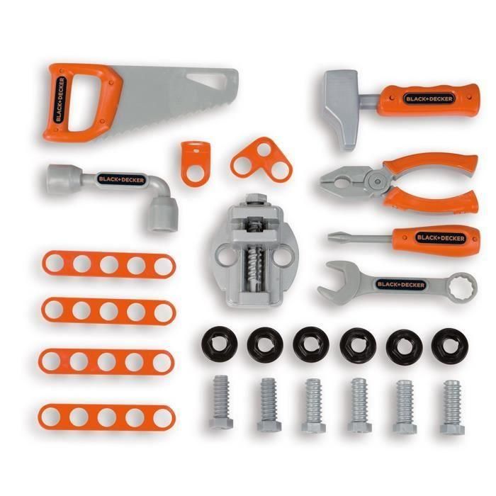 Banco maletín de herramientas black&decker. incluye 33 accesorios. 76x43x35 cm 2