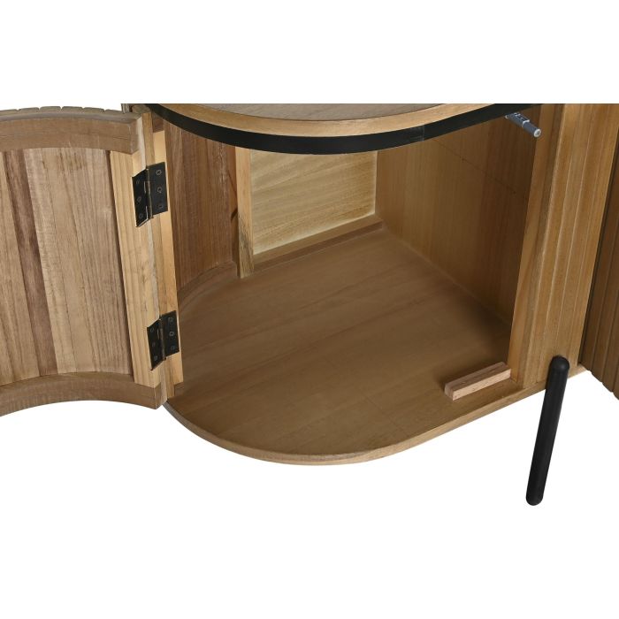 Mueble Tv Balines DKD Home Decor Natural Negro 40 x 55 x 180 cm 7 Mueble Tv Balines DKD Home Decor Natural Negro 40 x 55 x 180 cm 7