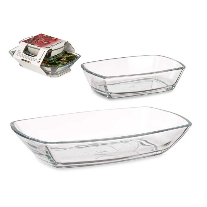 Pasabahce Set 2 Platos Tokio 18 cm y 12 cm Vidrio Transparente (Set de 6)