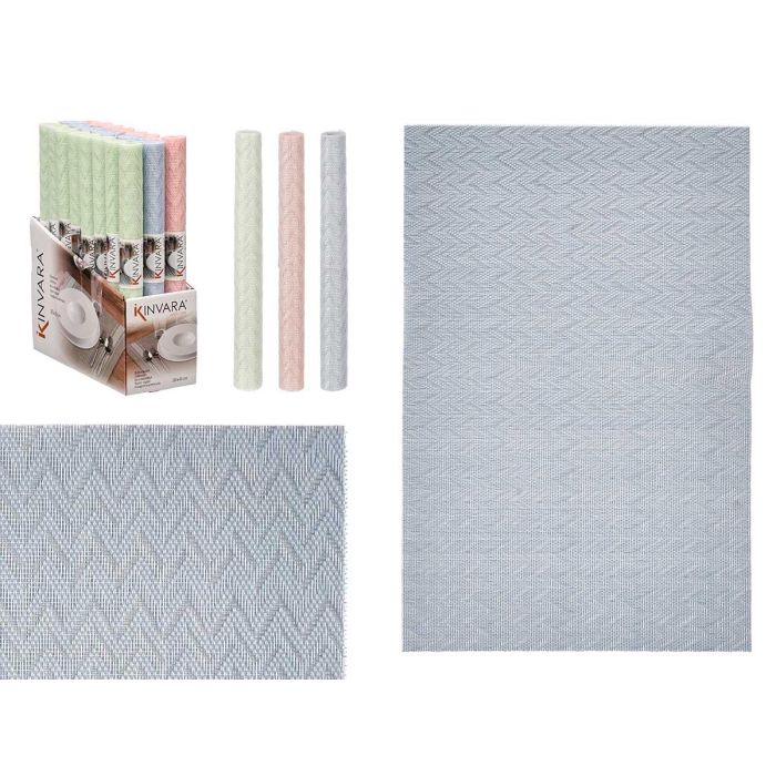 Salvamantel Kinvara 30x45 cm Zig Zag, colores surtidos - Azul, Rosa, Verde (48 Unidades) Salvamantel Kinvara 30x45 cm Zig Zag, colores surtidos - Azul, Rosa, Verde (48 Unidades)
