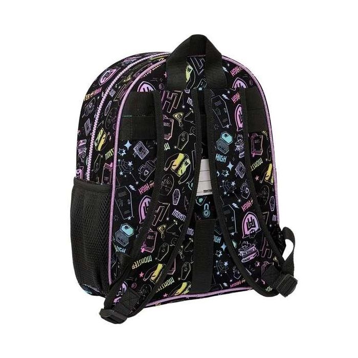 Mochila Infantil Monster High Negro 28 x 34 x 10 cm 2
