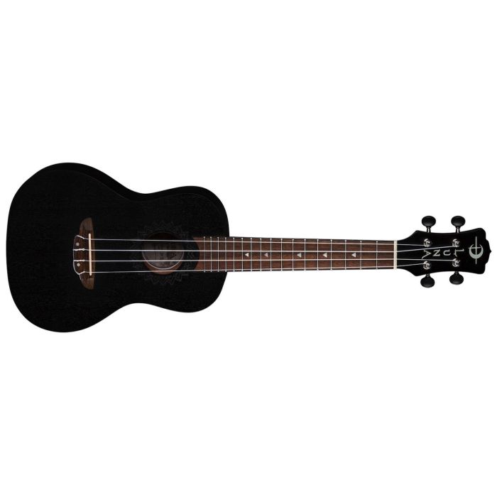 Luna Uke Vintage Mahogany Concert Black Satin