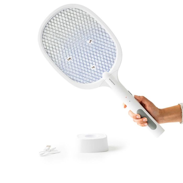 Raqueta Matainsectos Recargable con Luz UV 2 en 1 Elecfly InnovaGoods 4 Raqueta Matainsectos Recargable con Luz UV 2 en 1 Elecfly InnovaGoods 4