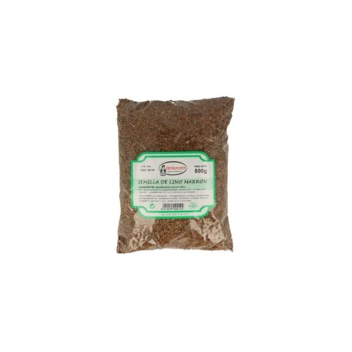 INTRACMA Semillas de Lino Marrón 500g - Aporta Fibra y Ácidos Grasos Omega 3 para tu Bienestar Digestivo