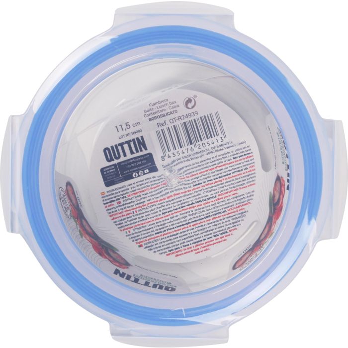 Fiambrera Roja con Tapa Hermética sin Válvula 11.5 cm 200 cc Quttin (12 Unidades) 2 Fiambrera Roja con Tapa Hermética sin Válvula 11.5 cm 200 cc Quttin (12 Unidades) 2
