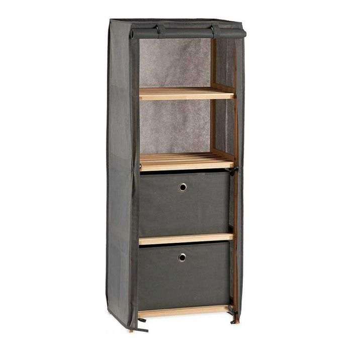 Estanteria Tela 2 Cajones Gris Kipit 28X113CM (3 Unidades) Estanteria Tela 2 Cajones Gris Kipit 28X113CM (3 Unidades)