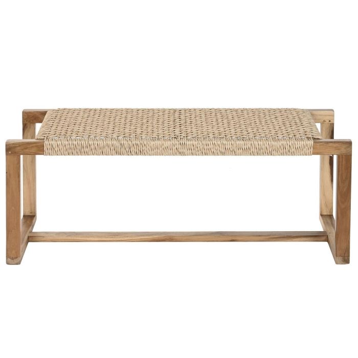 DKD Home Decor Descalzadora Boho de Teca y Fibra Marrón 120 x 40 x 45 cm 0 DKD Home Decor Descalzadora Boho de Teca y Fibra Marrón 120 x 40 x 45 cm 0