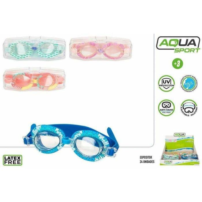 Gafa de natación de silicona infantil aqua sport aqua sport - modelos surtidos 1