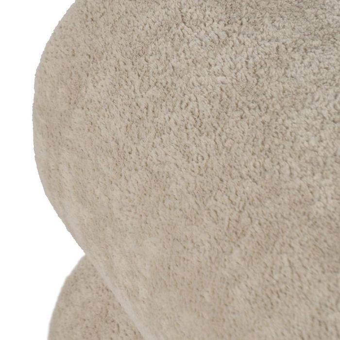 Puf Beige Tejido Salón 45 X 42 X 42 cm