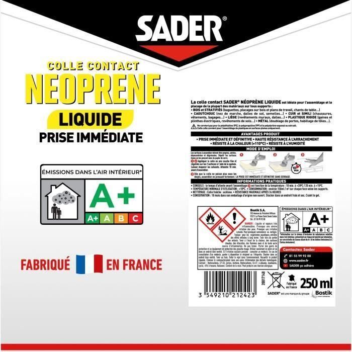 SADER Líquido de Contacto Neopreno Multiuso Súper Potente Agarre Inmediato - 250 ml 5