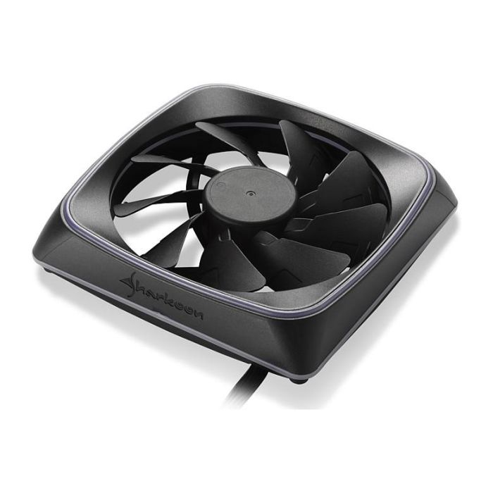 SHARKOON Ventilador RGB SHARK Lights 12 cm Negro con Iluminación LED Multicapa y Funcionamiento Silencioso 3