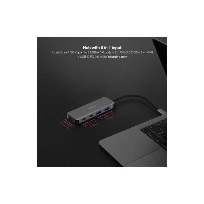 Nano Cable Docking Tipo-C 10.16.1006 con 2xUSB 3.0, 1xHDMI 4K@60Hz, 2xUSB Tipo-C 3.2 Gen1 y 1xUSB Tipo-C PD 100W 2 Nano Cable Docking Tipo-C 10.16.1006 con 2xUSB 3.0, 1xHDMI 4K@60Hz, 2xUSB Tipo-C 3.2 Gen1 y 1xUSB Tipo-C PD 100W 2