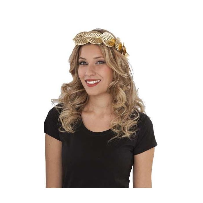 Corona de laurel dorada talla única 1 Corona de laurel dorada talla única 1