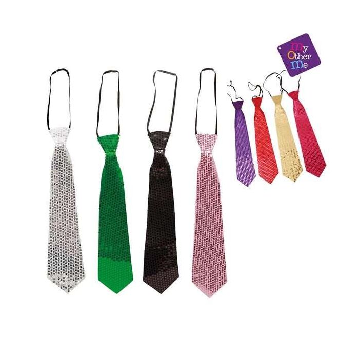 My Other Me Corbata de Lentejuelas Surtida, 47 cm. Accesorio para Disfraz o Fiesta Infantil, Edad Mínima 3 Años My Other Me Corbata de Lentejuelas Surtida, 47 cm. Accesorio para Disfraz o Fiesta Infantil, Edad Mínima 3 Años
