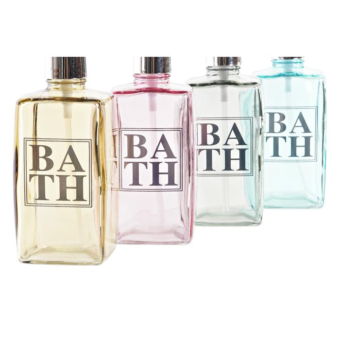 DKD Home Decor Dosificador Azul Amarillo 7.5 x 21 x 7.5 cm (12 Unidades) Cristal Abs 500ml 1