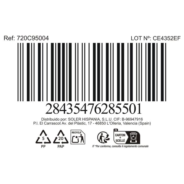 La Mediterranea Bol Aperitivo Pica-Pica 10.5 x 10.5 x 4 cm (24 Unidades)