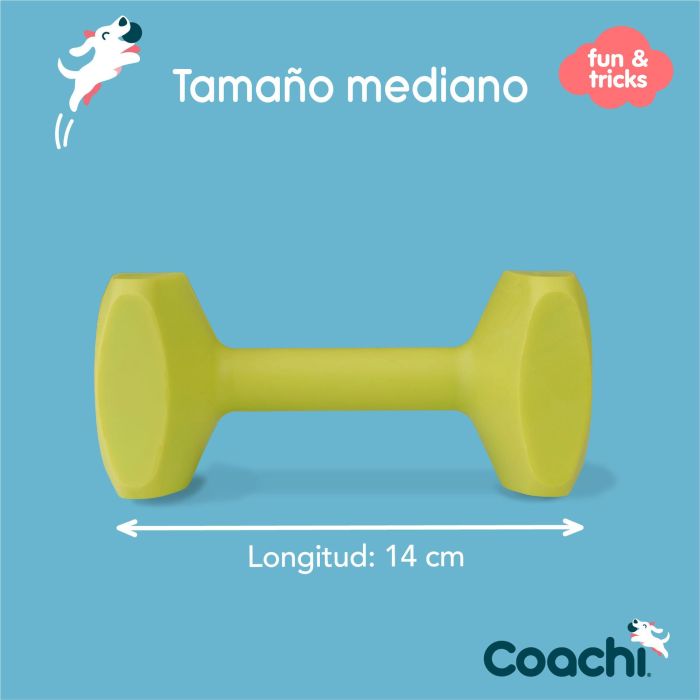Coachi Mancuerna de Adiestramiento Mediana Lima Flotante y Resistente, Juguete Clásico para Recuperación de Objetos y Entrenamiento de Perros y Cachorros 0 Coachi Mancuerna de Adiestramiento Mediana Lima Flotante y Resistente, Juguete Clásico para Recuperación de Objetos y Entrenamiento de Perros y Cachorros 0
