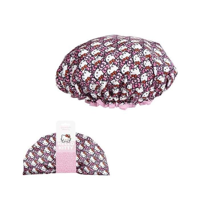 Cerdá Gorro de Ducha para Niñas, Diseño Hello Kitty. Color Rosa. Edad Mínima Recomendada 3 Años. Dimensiones 27 x 27 x 1 cm. 2
