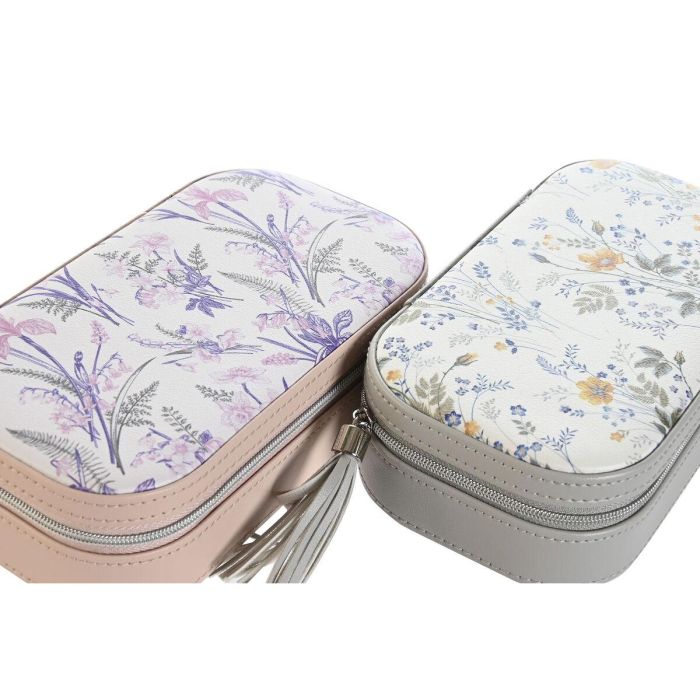 Joyero Tradicional DKD Home Decor Lila Gris 10 x 5 x 18.5 cm (2 Unidades) 2 Joyero Tradicional DKD Home Decor Lila Gris 10 x 5 x 18.5 cm (2 Unidades) 2