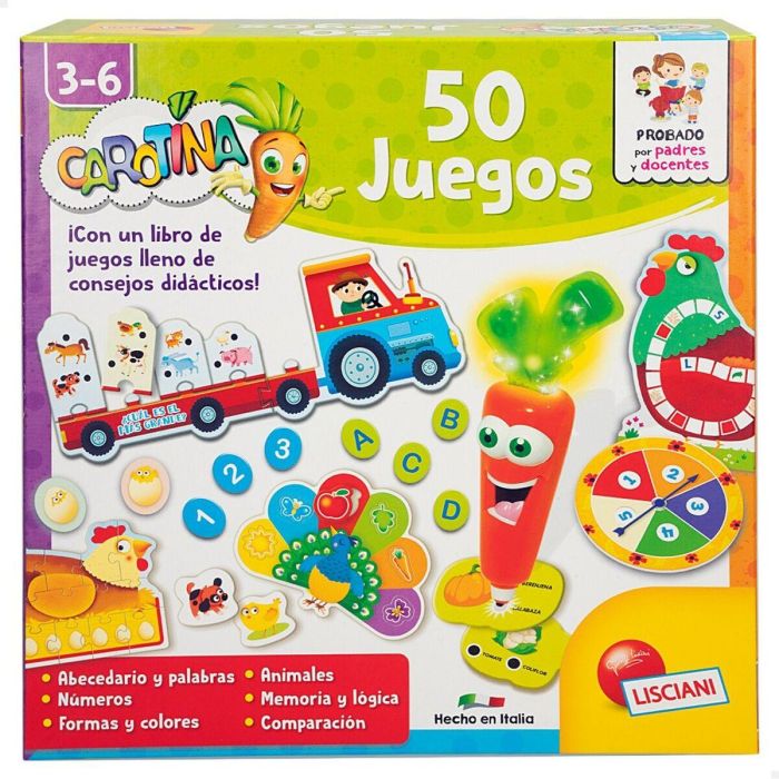 Juego Educativo Lisciani Carotina Baby 50 Juegos Electrónico 4,5 x 14,5 x 3,5 cm (6 Unidades) 6