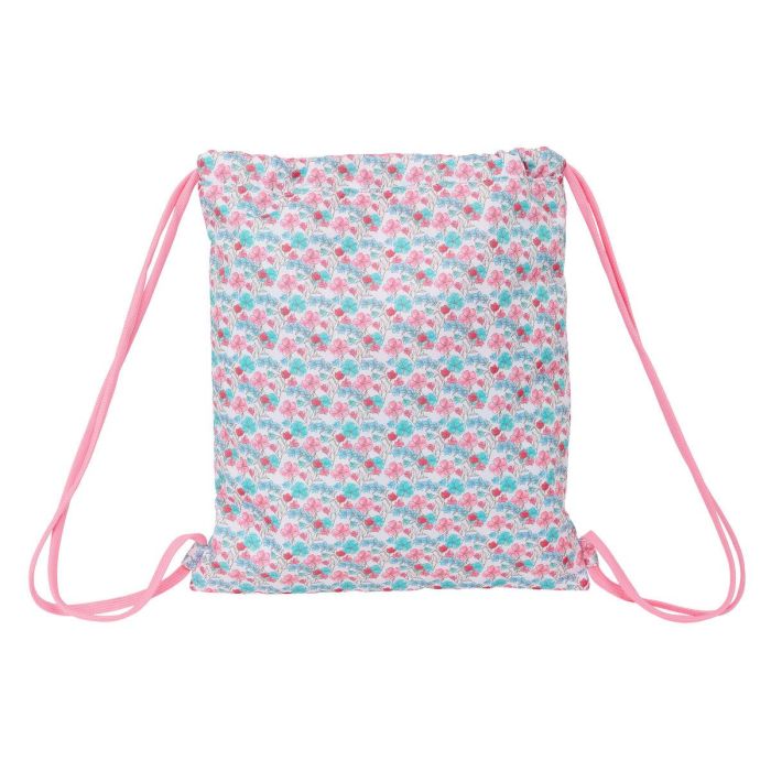 Bolsa Mochila con Cuerdas Moos Flores Multicolor 35 x 40 x 1 cm 3 Bolsa Mochila con Cuerdas Moos Flores Multicolor 35 x 40 x 1 cm 3