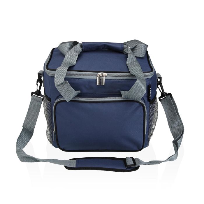 Fiambrera Isotérmica Versa 16L Gris y Azul 32x24x26 cm (2 Unidades) 1 Fiambrera Isotérmica Versa 16L Gris y Azul 32x24x26 cm (2 Unidades) 1