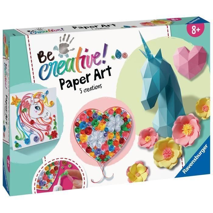 Ravensburger - Be Creative - Paper Art Maxi - A partir de 8 años