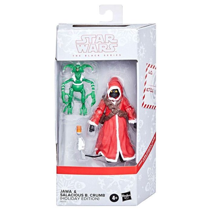 HASBRO Star Wars The Black Series Figuras articuladas Jawa (15cm) y Salacious B. Crumb (10cm) Holiday Edition con accesorios