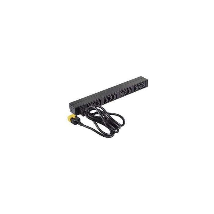 APC AP9565 Rack PDU Basic 1U Monofásico 230V Negro 12 Salidas AC 20