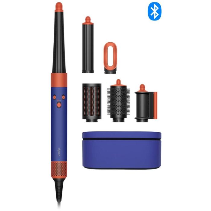 Dyson HS08 ID Airwrap Complete Long Violet/Topaz - Herramienta de Peinado Multiaccesorios para Alisar, Rizar y Secar el Cabello