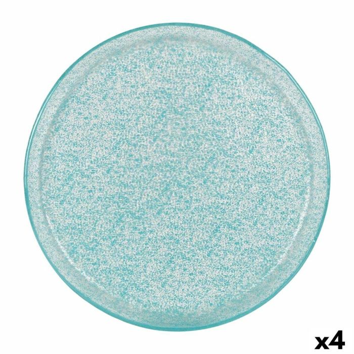 Plato Llano Samaritaine Turquesa Ø 27 cm (6 Unidades) Plato Llano Samaritaine Turquesa Ø 27 cm (6 Unidades)