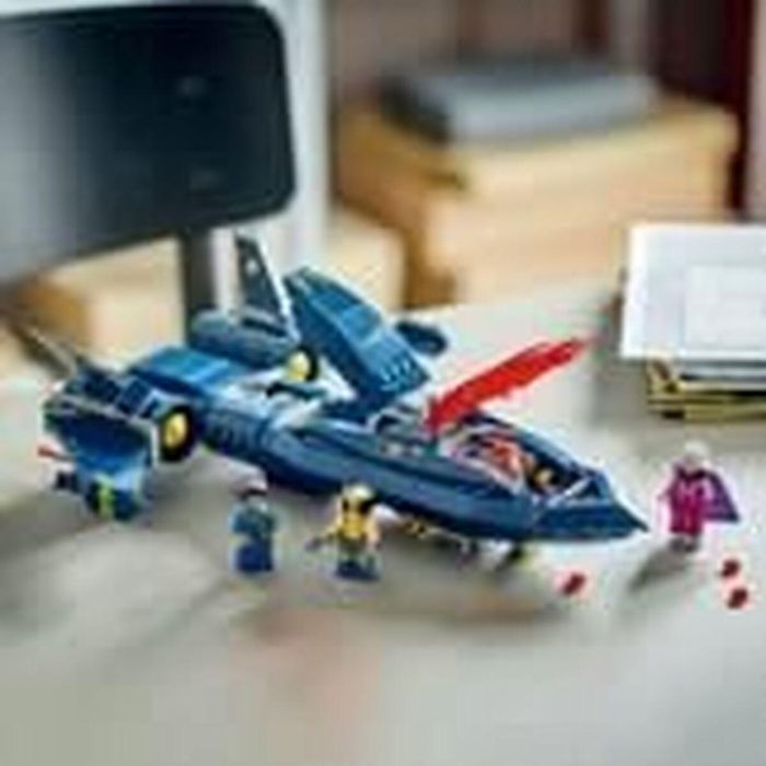 LEGO 76281 Marvel The X-Men's X-Jet, Avión de Juguete, Caza con Minifiguras de Superhéroe: Wolverine 2