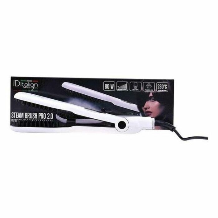 ID Italian Cepillo Alisador Profesional con Vapor STEAM BRUSH PRO 2.0, Pantalla Digital y Temperatura Ajustable 80-230ºC ID Italian Cepillo Alisador Profesional con Vapor STEAM BRUSH PRO 2.0, Pantalla Digital y Temperatura Ajustable 80-230ºC