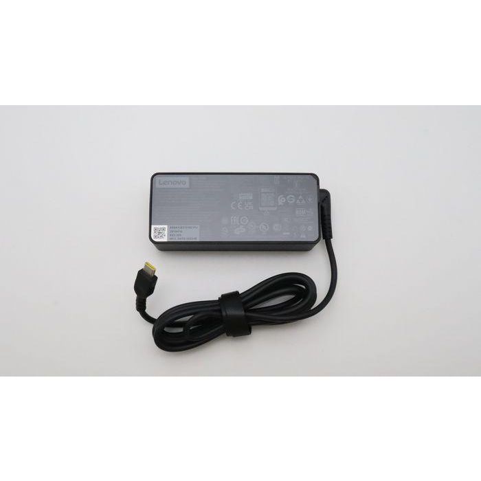 Lenovo 65W AC adapter with Power Delivery, 3 output voltages (20V, 15V, 9V, 5V), 3-pin design, worldwide compatibility. Lenovo 65W AC adapter with Power Delivery, 3 output voltages (20V, 15V, 9V, 5V), 3-pin design, worldwide compatibility.