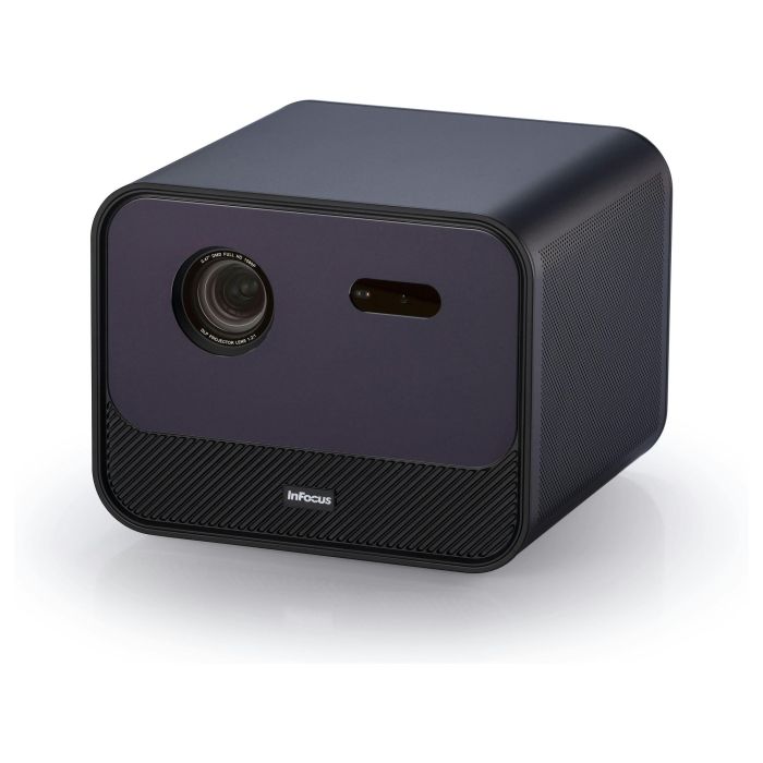 InFocus Crusader Grand Master IN3028SL - Proyector LED Smart Full HD 1080p, 1200 Lúmenes, Wi-Fi, Android TV, 3D, HDR10, Netflix, Disney+, Pantalla 22-130", 40W Altavoz 3