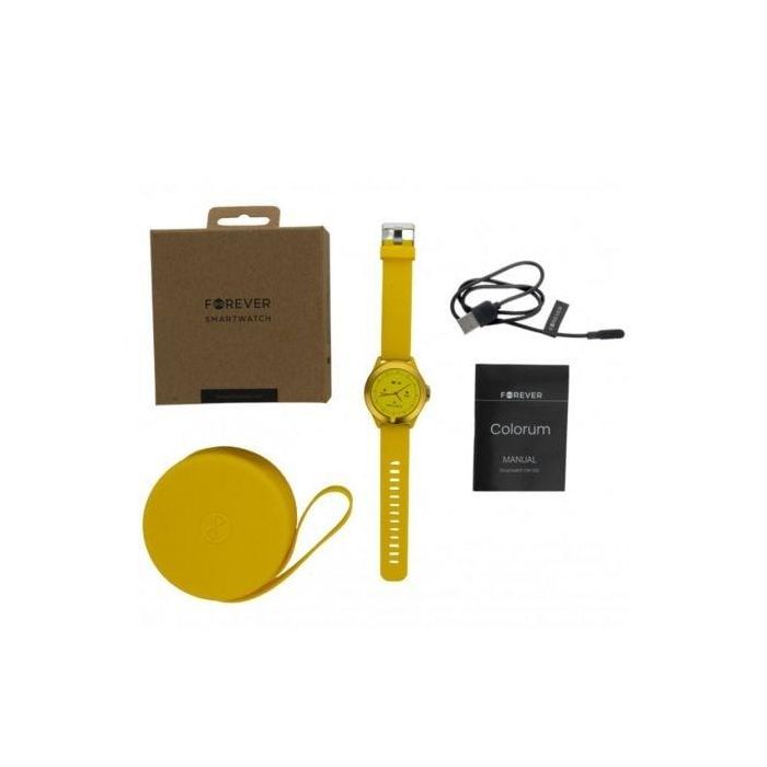 Smartwatch Forever Colorum CW-300/ Notificaciones/ Frecuencia Cardíaca/ Amarillo 4 Smartwatch Forever Colorum CW-300/ Notificaciones/ Frecuencia Cardíaca/ Amarillo 4