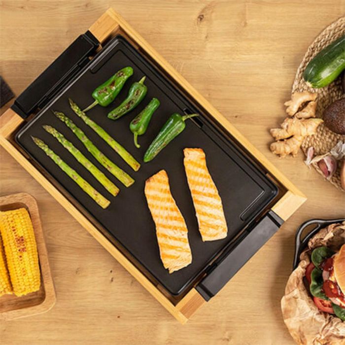 Plancha de Cocina Cecotec Tasty&Grill 2000 Bamboo 9 Plancha de Cocina Cecotec Tasty&Grill 2000 Bamboo 9