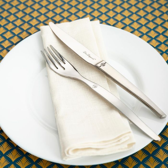 Lou Laguiole Tenedores Postre Jet Acero Inoxidable 18-0-2,5 mm - Caja 12 Unidades 1 Lou Laguiole Tenedores Postre Jet Acero Inoxidable 18-0-2,5 mm - Caja 12 Unidades 1