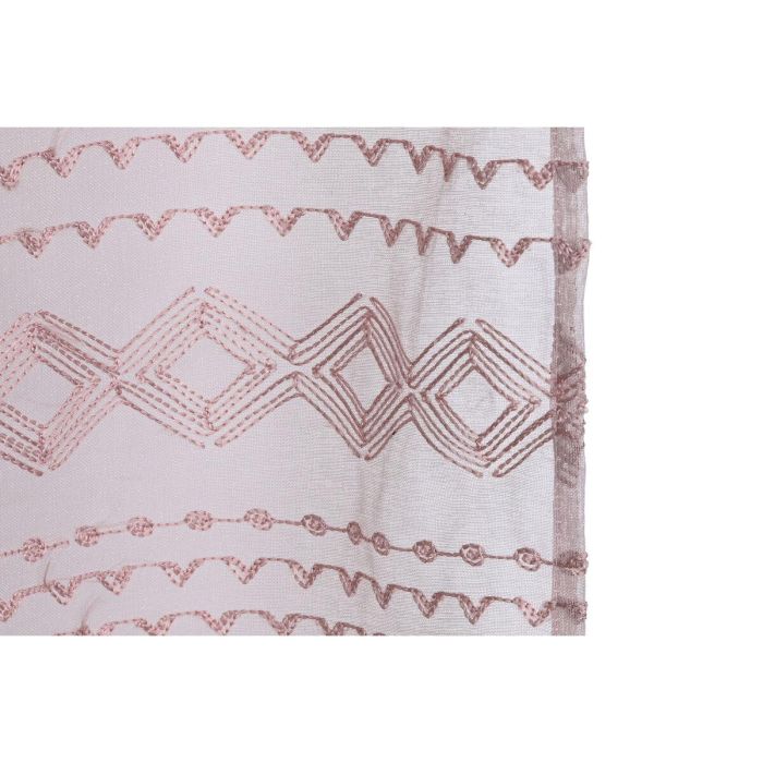 Cortina Boho DKD Home Decor Rosa Palo 260 x 140 cm 3