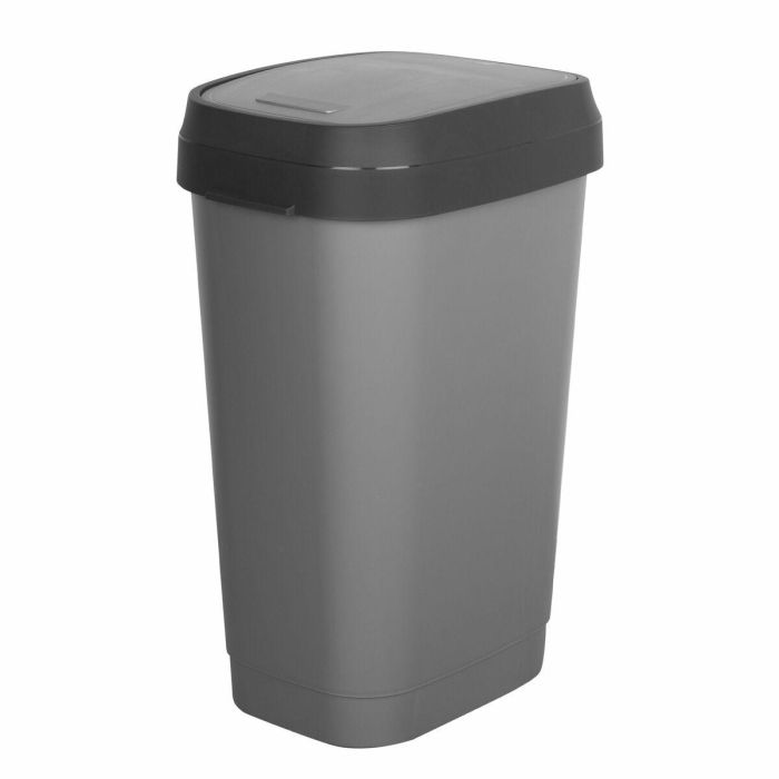 Cubo de basura Curver Gris oscuro Plástico 50 L (6 Unidades) 6 Cubo de basura Curver Gris oscuro Plástico 50 L (6 Unidades) 6
