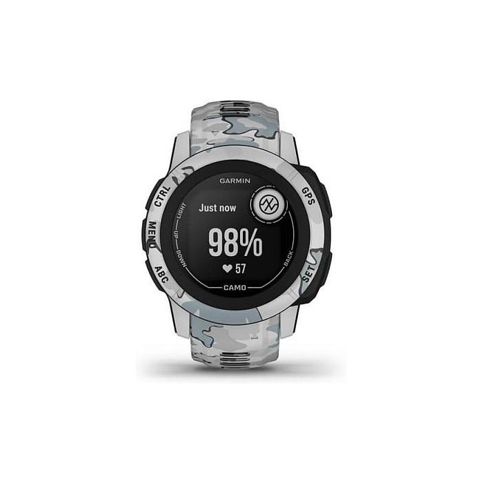 Garmin Instinct 2S Camo Edition Reloj inteligente GPS con monitor de frecuencia cardíaca y seguimiento de actividad, resistente al agua 10 ATM, 50 días de batería
