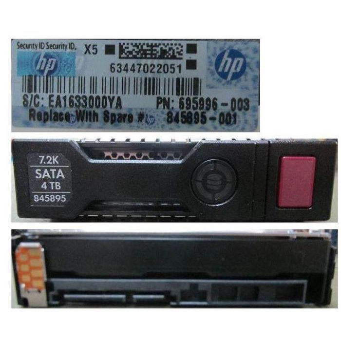 Hewlett Packard Enterprise 4TB, 3.5", SATA III, 7.2K rpm, LFF, SC 1