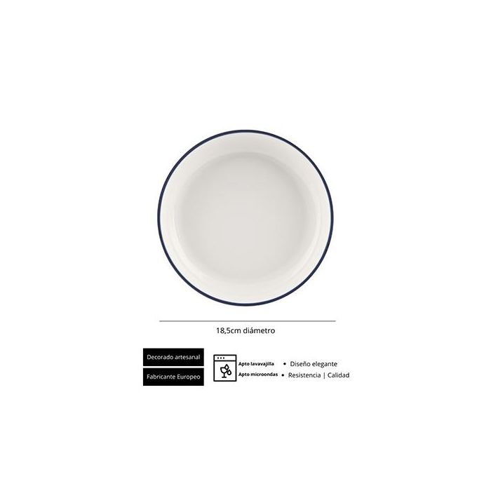 Alacena Azul Plato Llano 23 Cm (6 Unidades) 1 Alacena Azul Plato Llano 23 Cm (6 Unidades) 1