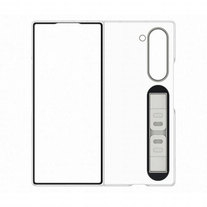 Samsung Funda Clear Grip para Z Fold6, Transparente con Agarre Ajustable y Diseño Delgado