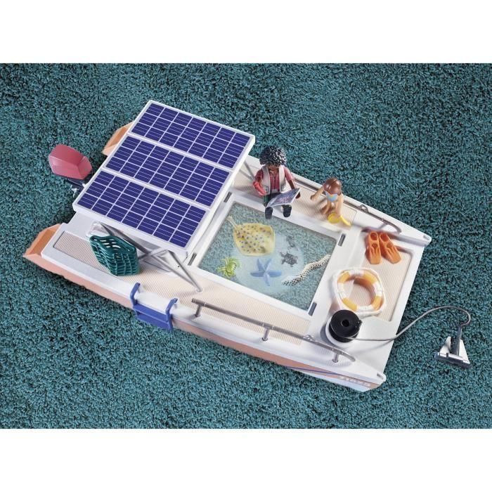 PLAYMOBIL 71623 Wiltopia Plataforma Análisis Arrecife Sostenible Juguete Catamarán Solar con Lupa y Accesorios +4 años 3